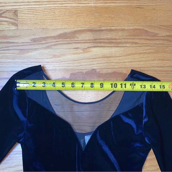 Women’s juniors Divided brand short cocktail dress 3/4 sleeve blue black size 6 - Picture 4 of 14